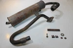 2006 Yamaha Rhino 450 Exhaust Pipe Muffler Slip On Can Silencer 2P5-E4710-00-00. Fixed Price $164.99.