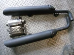 Oem Triumph Bonneville Bobber Black Muffler Catalyst Box 2203338 2203337 2202709. Fixed Price $249.99.