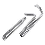 Sharkroad Chrome Into Exhaust Pipe 4" Muffler For Harley Touring 1995-2016. Fixed Price $509.00.