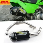 For Kawasaki KLX110R , Exhaust Full System Stainless Pipe Black Carbon. Fixed Price $239.39.