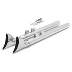 Chrome 36" Fishtail Slip On Mufflers Exhaust Pipes For Harley Touring 2017-UP. Fixed Price $123.49.