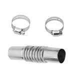 Car Exhaust Pipe Connector Kit, 5.11" Stainless Steel Air Parking Straight. Fixed Price $8.50.