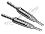 Triumph Bsa Oif Burgess Type Silencers With Extended Inlets (2) Pn# 70-5866. Fixed Price $394.51.