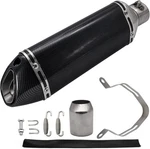 Motorcycle Slip Exhaust MUFFLER,1.5-2 Carbon Fiber Unversal. Fixed Price $48.96.