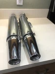 Harley Oem 2018 Up Softail Deluxe As New Dealer Take Offs 64900455 Chrome Pipes. Fixed Price $82.00.