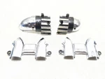 85-07 Yamaha Vmax 1200 VMX12 Exhaust Pipe Covers & Carb Valve Trim Set. Fixed Price $120.77.