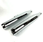 Rinehart Racing, Slip-on Exhaust, 3.5", Chrome W/ End Caps (500-1206C). Fixed Price $750.00.