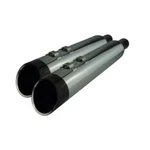 Khrome Werks 202765 Hp-plus 4.5" Slip-on Mufflers For Touring Chrome With Edge. Fixed Price $845.95.