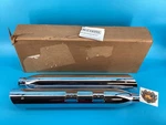 New Open Box Harley Davidson Shot Gun Style Slash Out Mufflers, Chrm, 80496-07 *. Fixed Price $195.00.