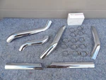 Genuine Oem '98 Harley Touring 6 Pc. Chrome Exhaust Head Pipe Heat Shields Evo. Fixed Price $189.00.