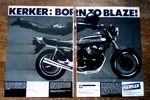 1981 Kerker Exhaust Honda CB900 Motorcycle 2 Page Print Ad. Fixed Price $10.00.