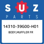 14310-39G00-H01 Suzuki Body,muffler Fr 1431039G00H01, New Genuine Oem Part. Fixed Price $952.24.