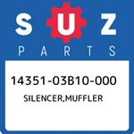 14351-03B10-000 Suzuki Silencer,muffler 1435103B10000, New Genuine Oem Part. Fixed Price $63.14.