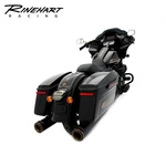 Rinehart HP45XL 4.5IN Slip-on Mufflers Chrome W/bronze For 17 26 Harley Touring. Fixed Price $793.95.