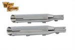 Wyatt Gatling Side Slash Slip-on Muffler Set Chrome For Harley-davidson. Fixed Price $271.99.