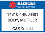 Suzuki Oem Part 14310-14J00-H01 Body,muffler. Fixed Price $1914.55.