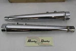 Set Of V-twin Chrome Wyatt Gatling Harley Megaphone Slip Mufflers 30-0939. Fixed Price $179.99.
