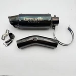 Istunt Racing Modify Black Stainless Slip-on Rear Motorcycle Muffler Exhaust. Fixed Price $39.99.