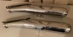 Used Oem Moto Guzzi Exhaust Slip-ons ZGU1026 (41R-030089). Fixed Price $69.99.